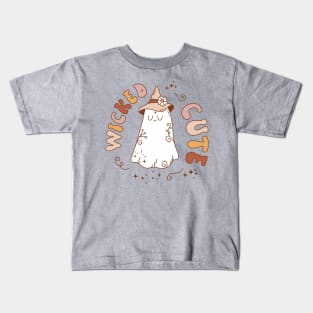 Wicked cute ghost design Kids T-Shirt